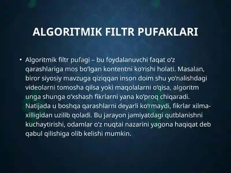 Algoritmlarvafoydalanuvchixatti-harakati 7