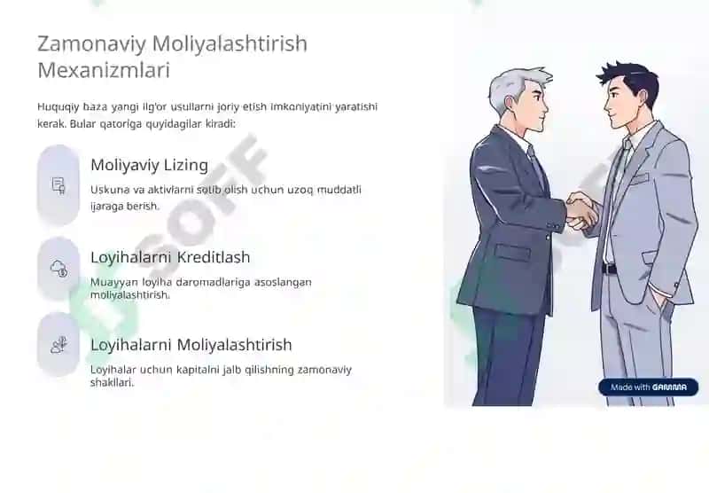 Investitsiyalar va Innovatsiyalar Faniga Kirish 7