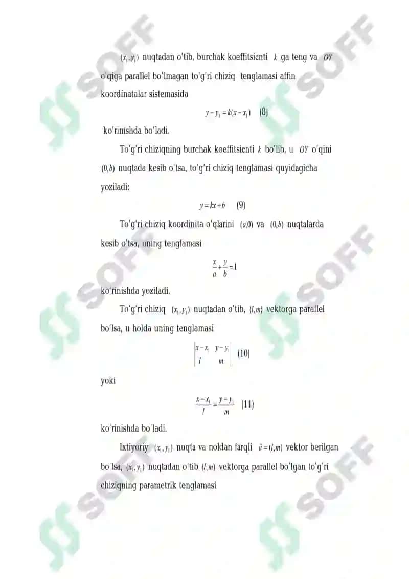 FAZODA TO'G'RI CHIZIQLARNING OʻZARO VAZIYATI
mavzusida ilmiy ish 7