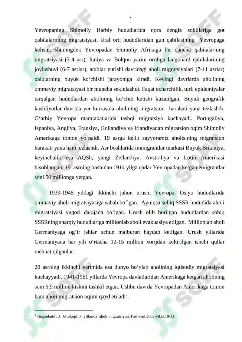 Sovet davri O’zbekistondagi migratsion jarayonlarning asosiy bosqichlari 7