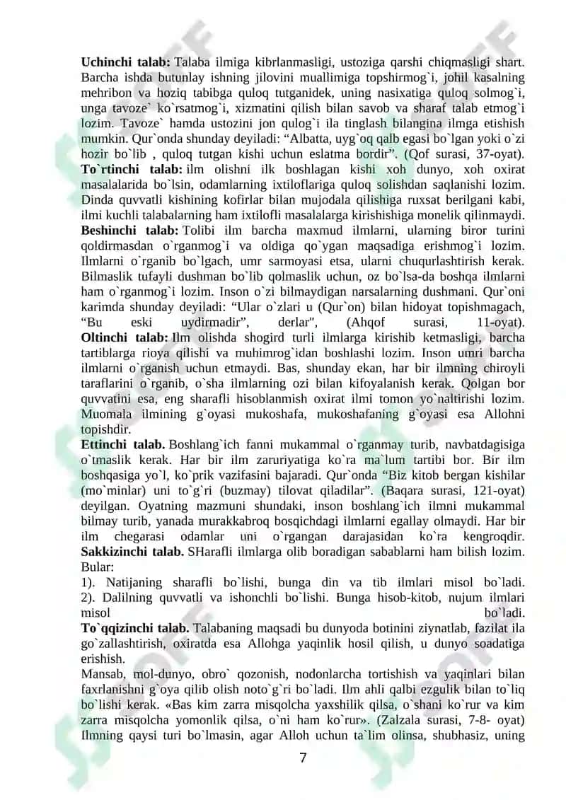 ALLOMALAR DIN TOG`RISIDA 7