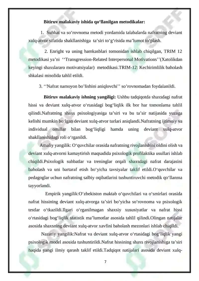 NAFRAT SHAXSDA DEVIANT XULQ-ATVOR SIFATIDA 7