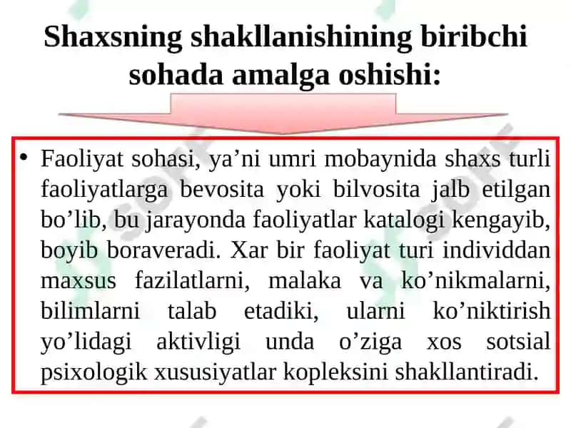 Shaxs Ijtimoiy Psixologiyasi 7
