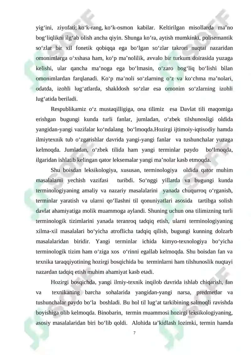 O‘zbek tilining leksikasining boyish manbalari 7