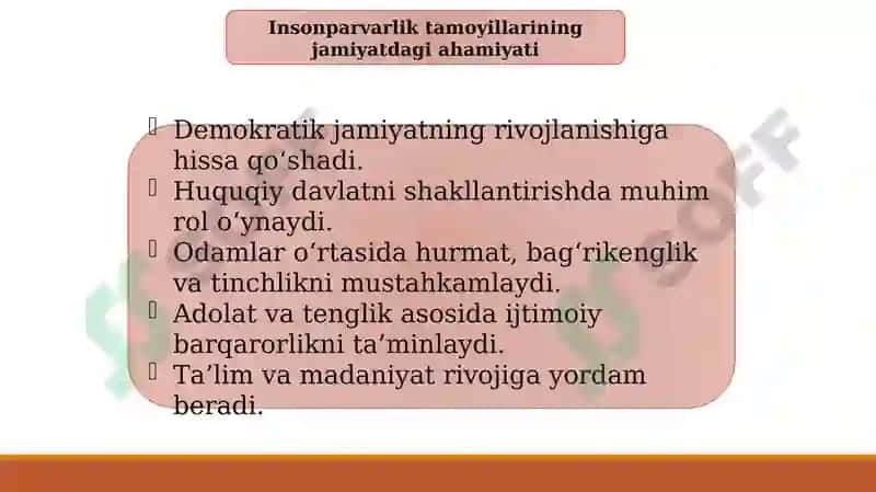Huquqiy tarbiya tizimini insonparvarlik yo'nalishida takomillashtirish 7