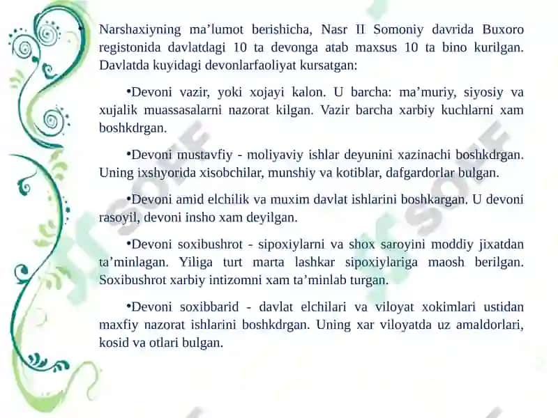 Somoniylar Davlati 7