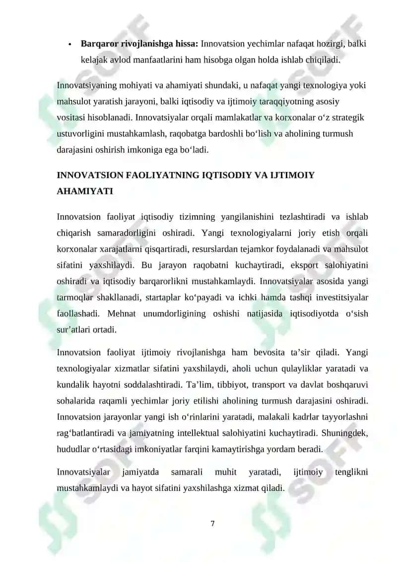 Innovatsion faoliyat 7