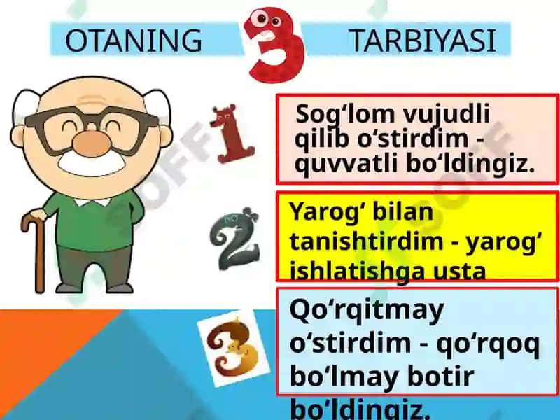 UCH OG‘A-INI BOTIRLAR 7