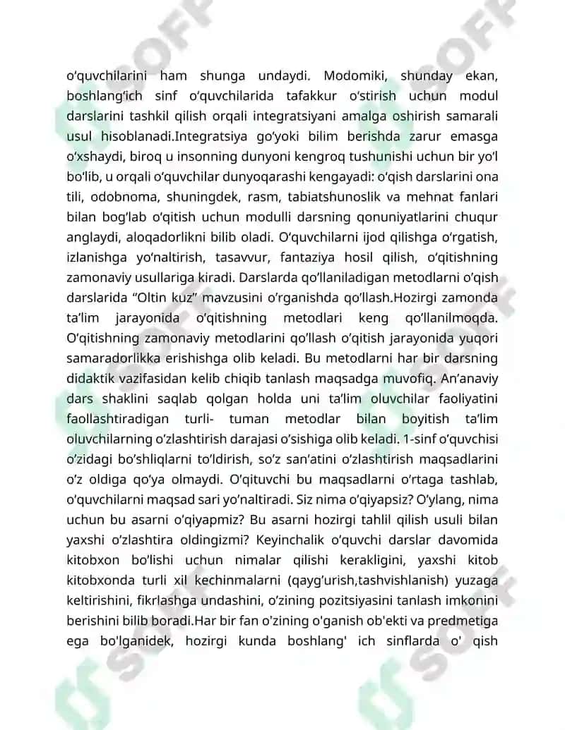 O’QISH DARSLARIDA "OLTIN KUZ" MAVZUSINI ÒRGANISH 7