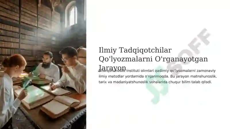 O‘zbekiston respublikasining fanlar akademiyasi sharqshunoslik instituti sharq qo‘lyozmalari xazinasi 7