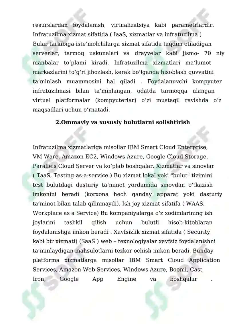 Bulutli Joylashtirish Modellari 7