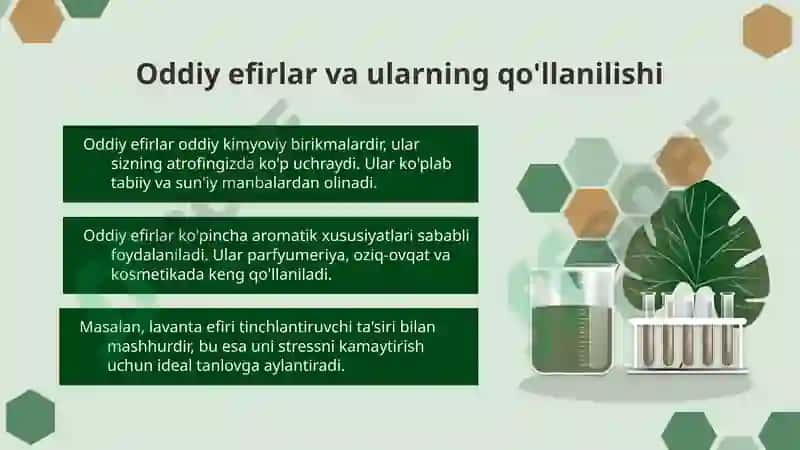 Oddiy efirlar va murakkab efirlar 7