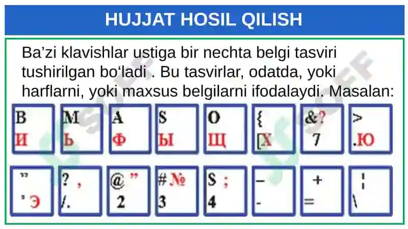 Word dasturida ishlash 7