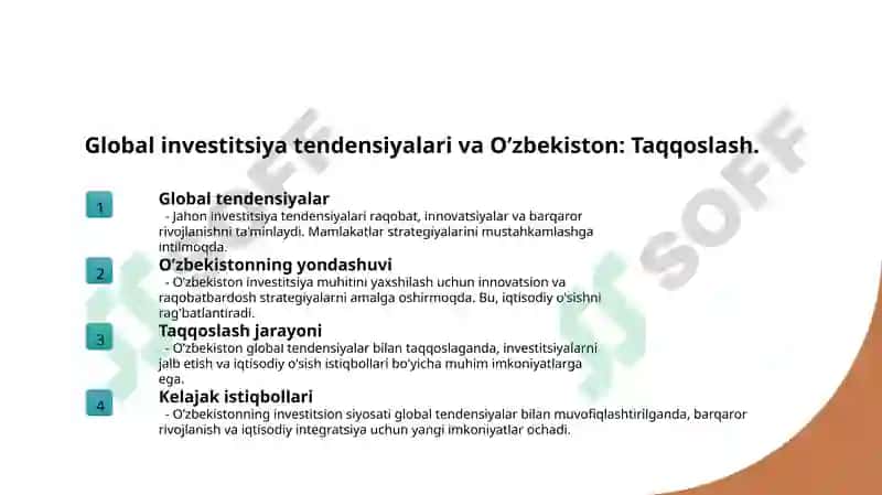 O’zbekiston investitsion siyosati tahlili 7