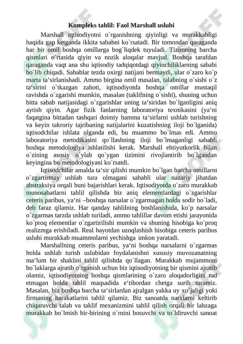 Neoklassik maktab iqtisodiy qarashlari. Keyns va keynschilik ta`limoti. Monetarizm 7