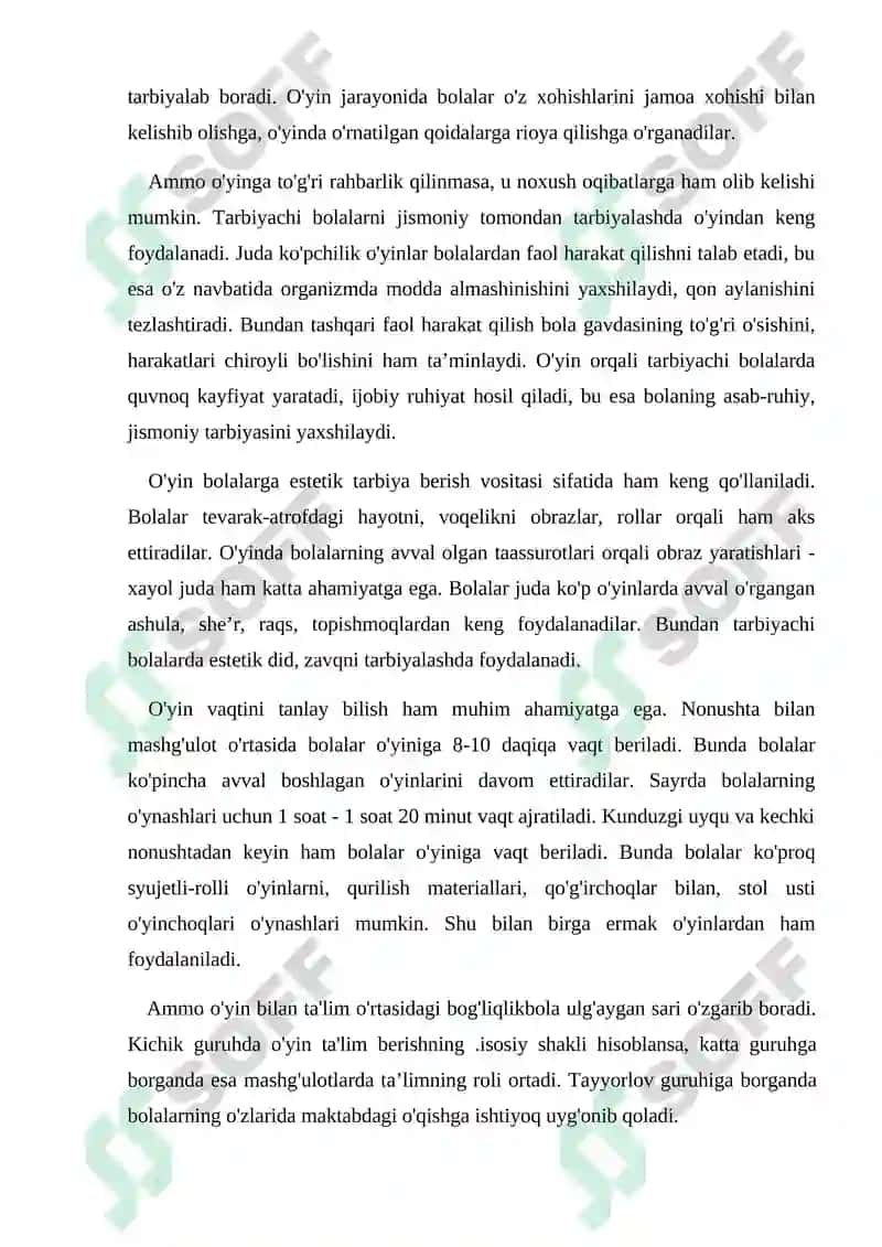Maktabgacha ta’lim tashkilotlaridagi ta'lim –tarbiya jarayonida ilgʻor pedagogik va axborot texnologiyalardan foydalanish 7