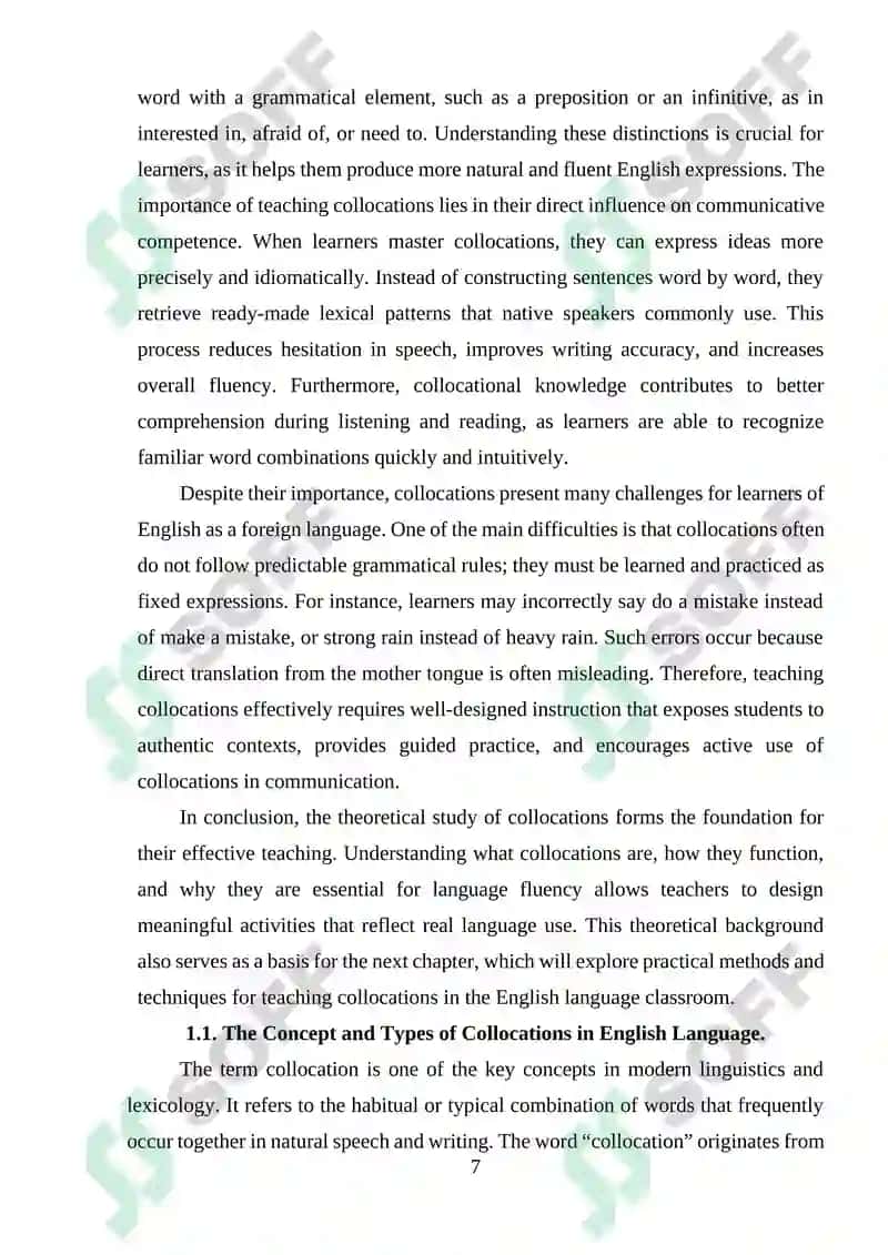 Effective Ways of Teaching Collocations 7