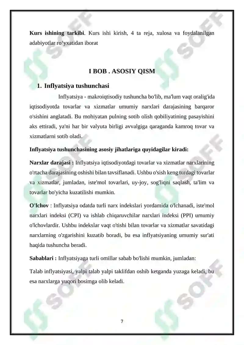 Inflyatsiya jarayoni 7
