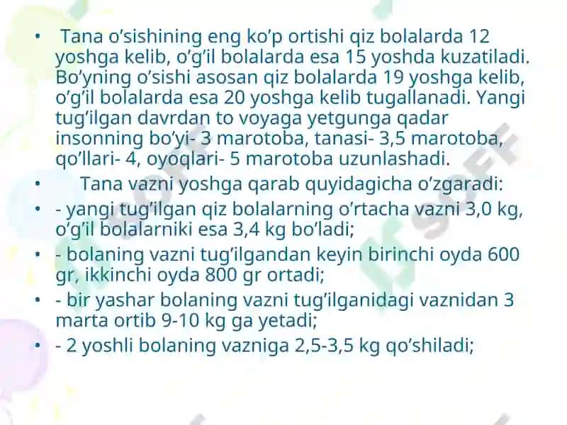 Bolalarni aqliy jihatdan rivojlanishida o'lchash faoliyatning roli 7