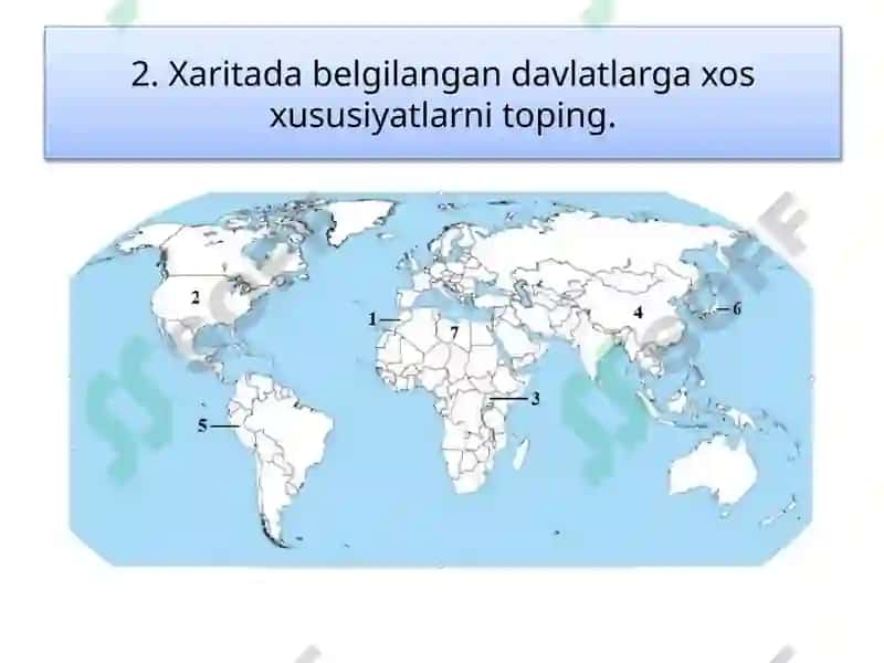 Amaliy mashg'ulot - Jahon xo'jaligi va uning tarkibini o'rganish 8