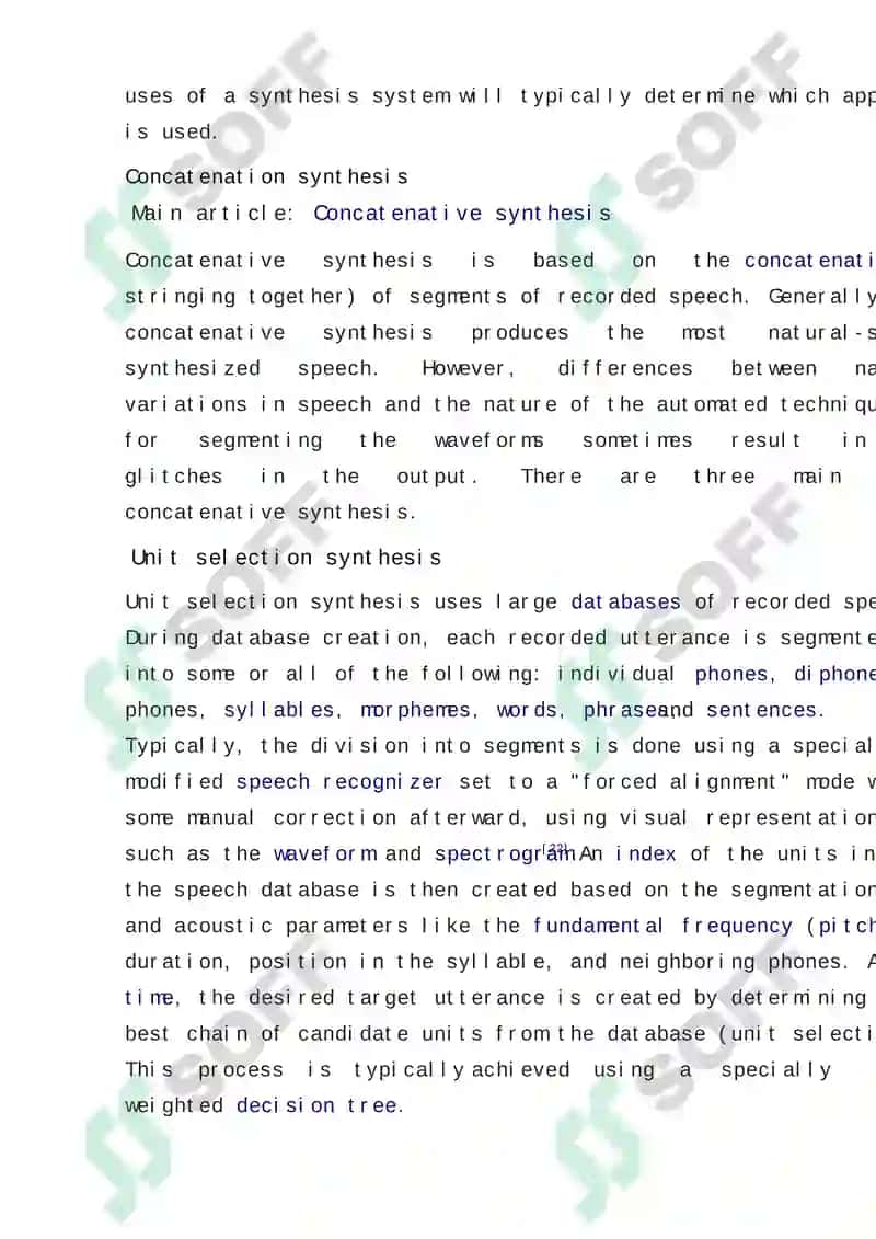 Speech synthesis 8