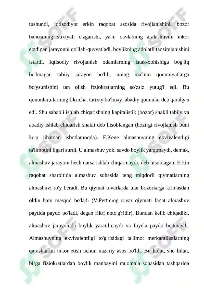 F.Kenening iqtisodiy ta’limotlari 8