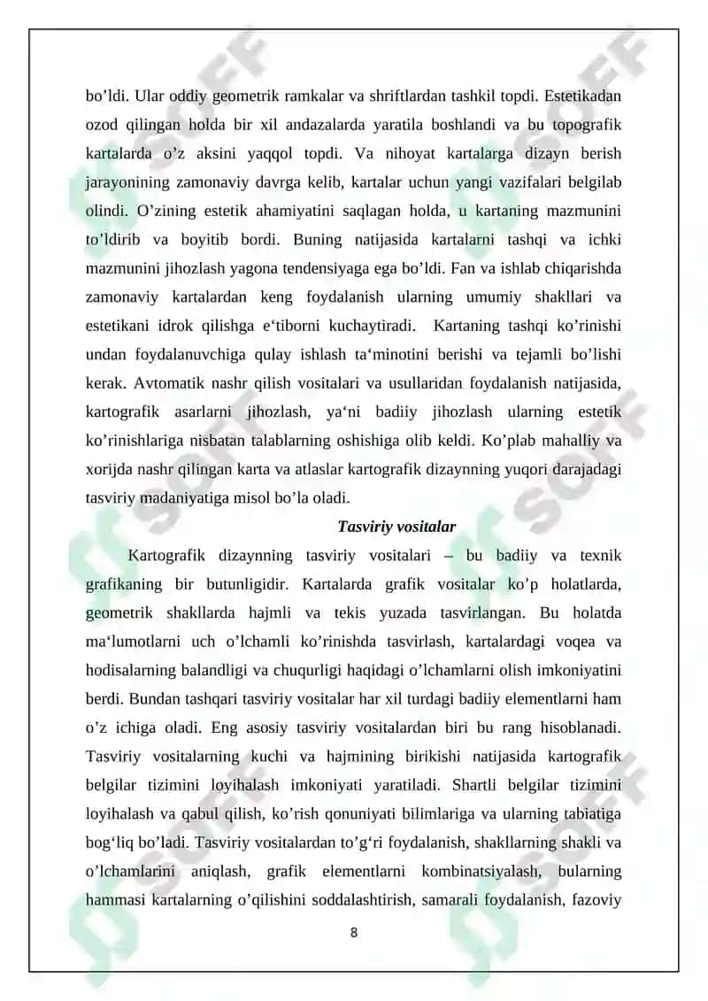 KARTOGRAFIK DIZAYN VA UNING XUSUSIYATLARI 8