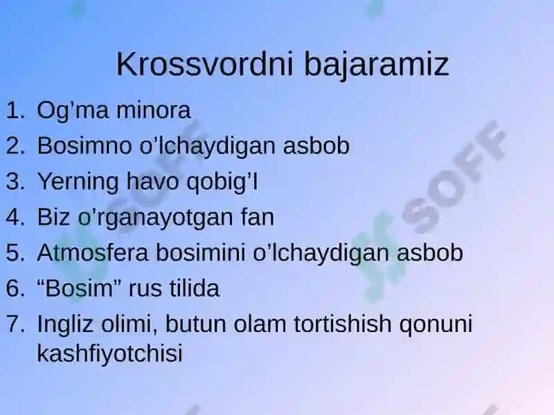 Suyuqliklarda va gazlarda bosim 8