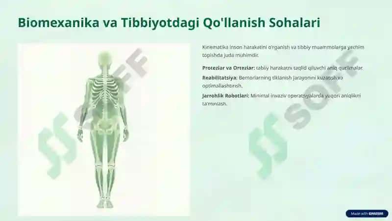 Sistema Kinematikasining Hozirgi Rivojlanish Dasturlari 8