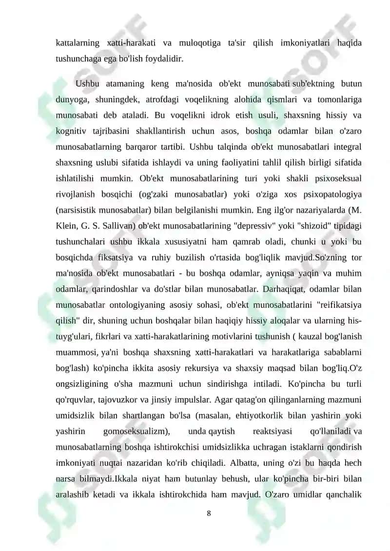 Masalaning ob’ektiv va sub’ektiv tuzilishi 8