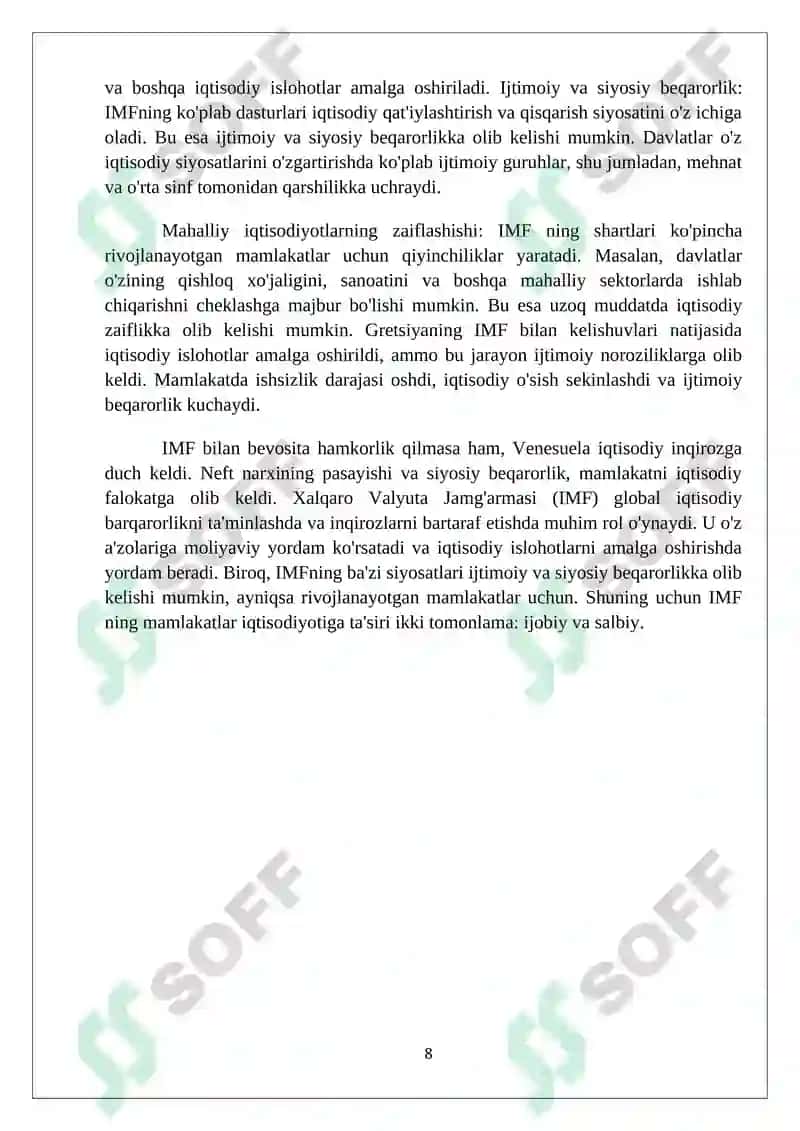 Xalqaro iqtisodiy tashkilotlar 8