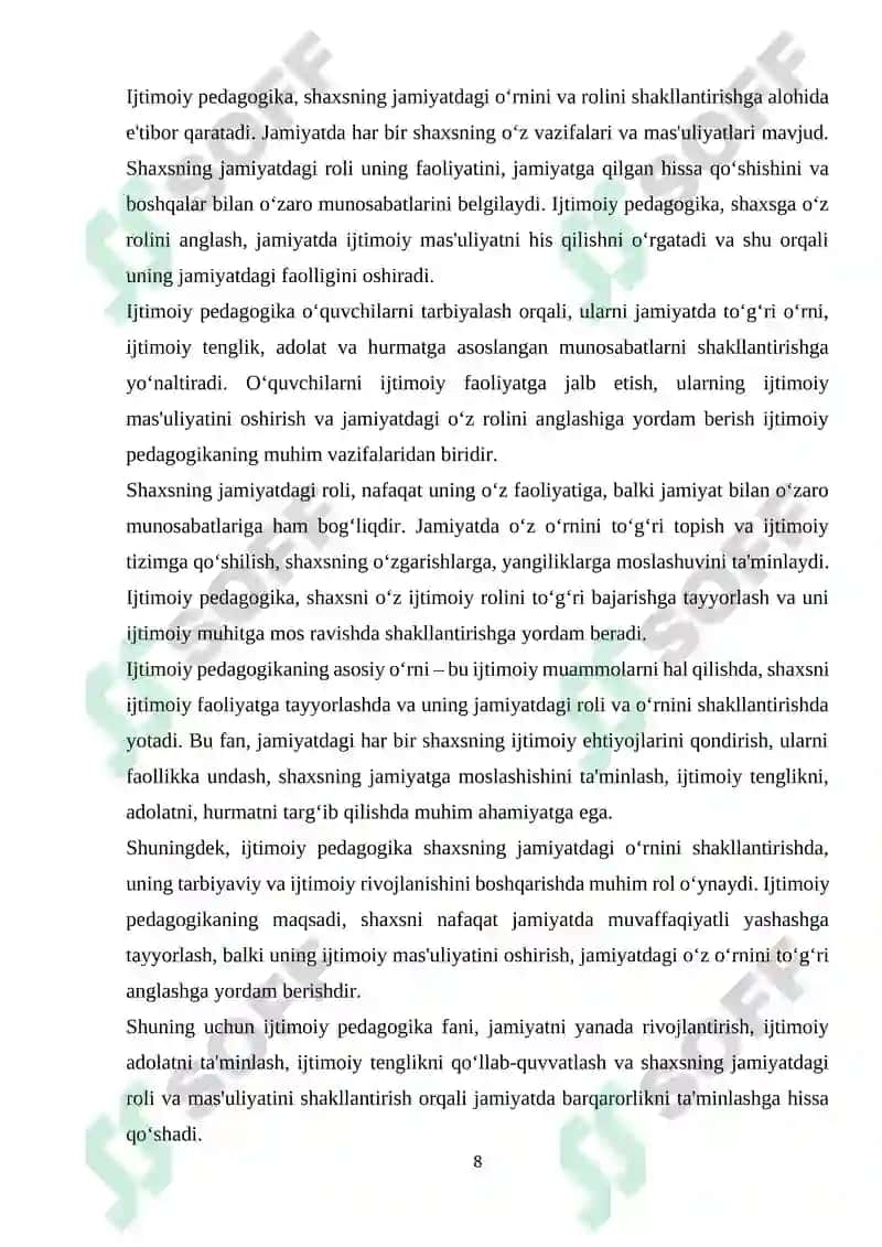 Ijtimoiy pedagogika fani 8