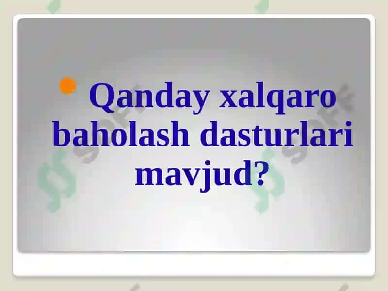 PISAbaholashdasturi 8