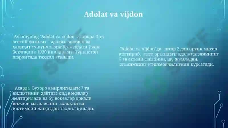 Avloniy "Ta'lim va Tarbiyaning Ahamiyati" 8