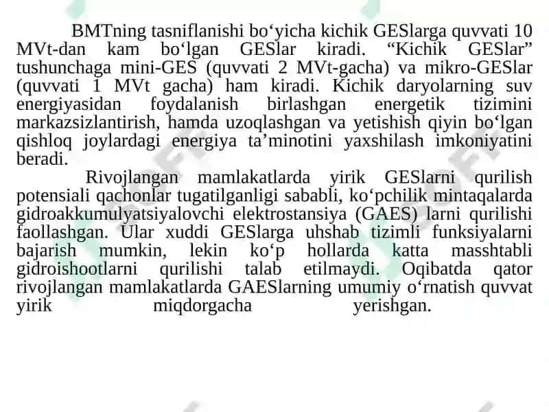 Gidroelektrostansiyalar 8