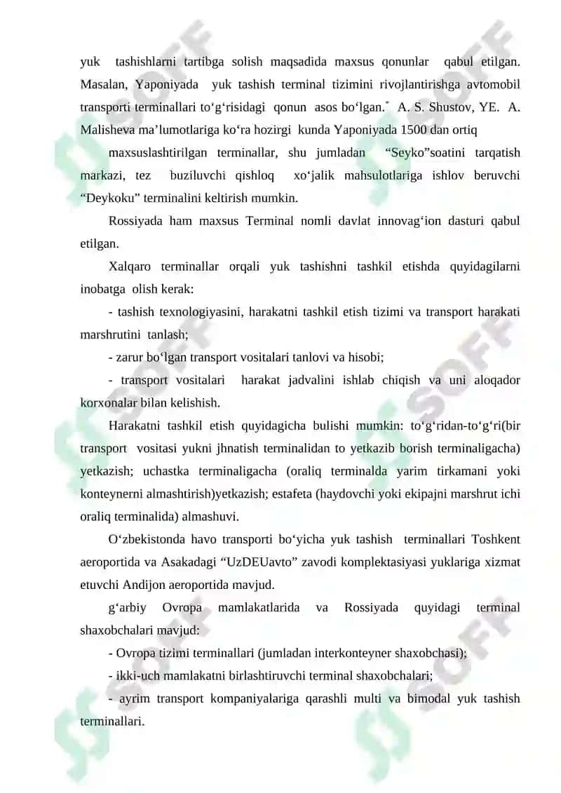 MАMLАKАT TRАNSPORT TIZIMI EKSPLUАTАSIYASINI TАKOMILLАSHTIRISH 8
