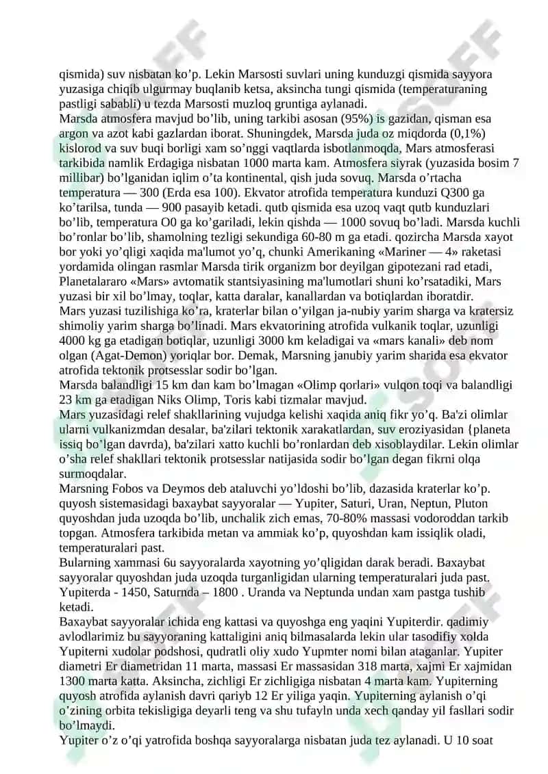 YORDAMChI MAKTABDA GЕOGRAFIYA O’QITISh MЕTODIKASI 8