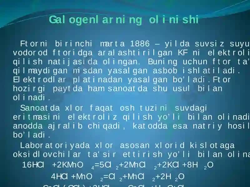 Galogenlar 8