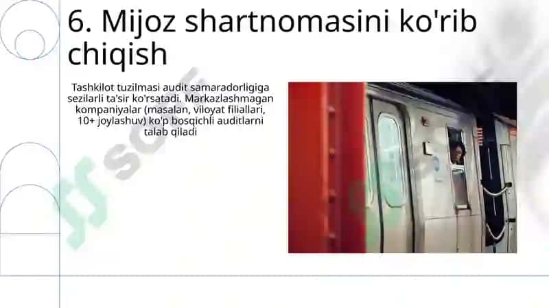Mosuvchi audit va me'yoriy asoslar 8