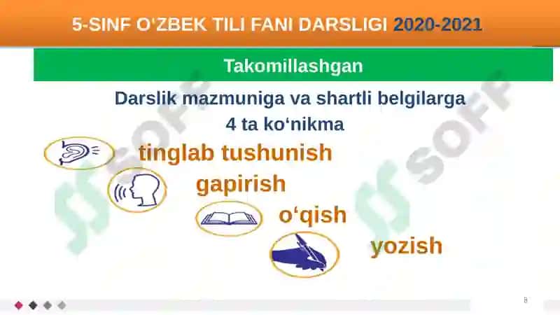4-SINF O‘ZBEK TILI FANI O‘QUV DASTURI2020-2021 8