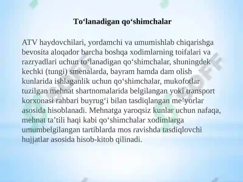 Avtotransport korxonalarida buxgalteriya hisobining xususiyatlari 8