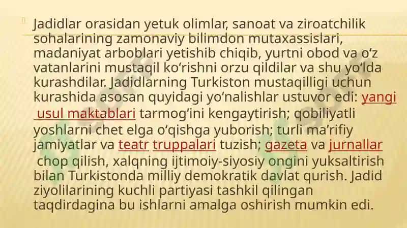 Jadidchilik 8