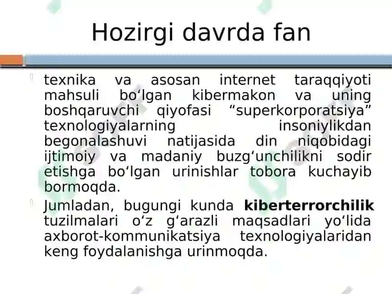 Kibermakonda din.Missionerlik va prozelitizmning siyosiy-ijtimoiy xavfi 8