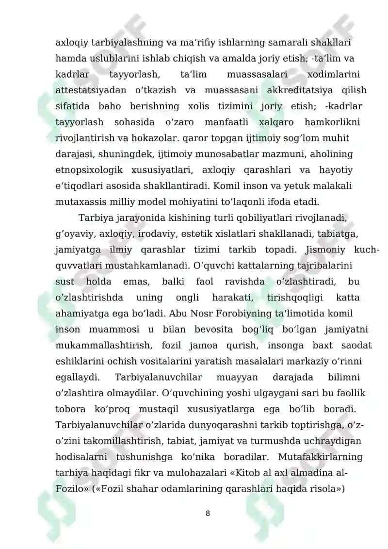 Tarbiyaviy ishlarniamalda tadbeh etishda pedagogik mahorat va uning asosiy tamoyillari 8