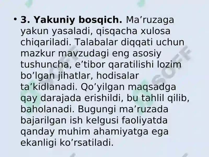 Ma’ruza 8