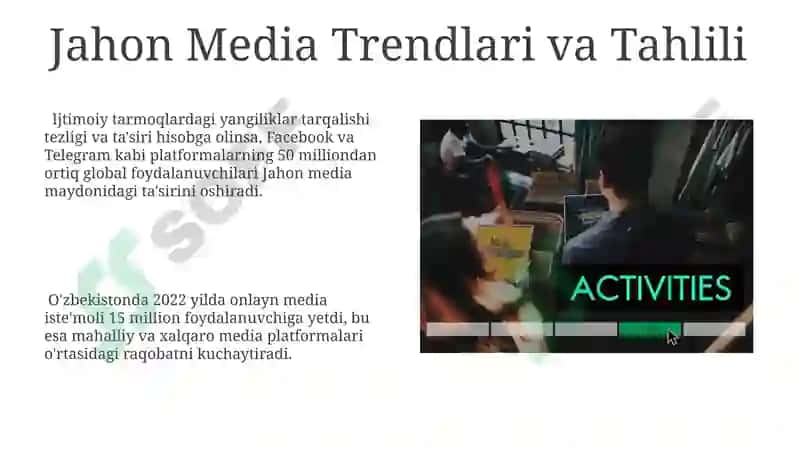 Jahon Media Maʼlumotlar Makonidagi Raqobat Muhiti 8