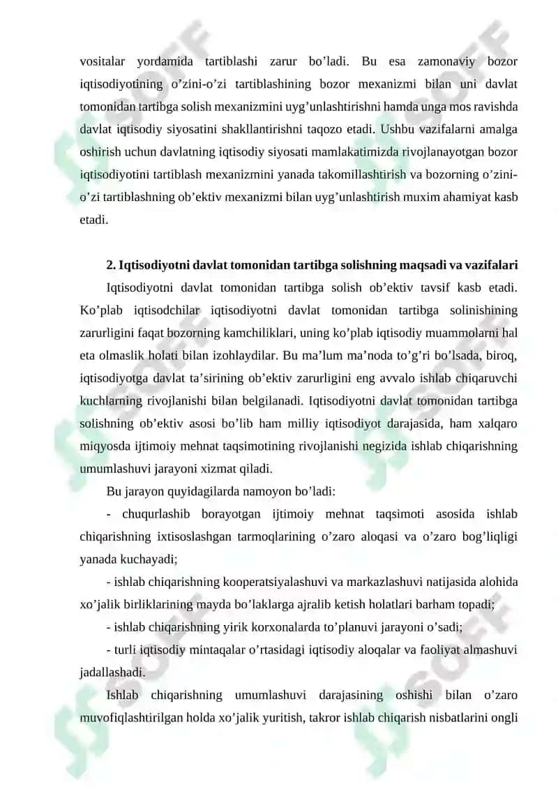 Bozor iqtisodiyotini tartibga solishda davlatning roli 8