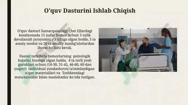 Uzoq davolanuvchi maktab oʻqituvchilari taʼlimi 8