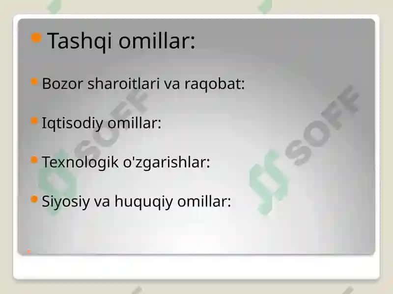 Ishlab chiqarish jarayoni va texnologiyalarning nazariy asoslari 8