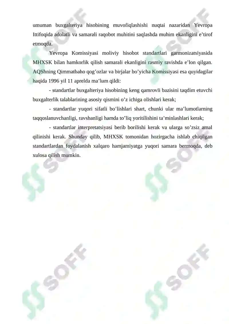 Moliyaviy hisobotlarga kirish hamda ularning mazmuni, mohiyati va tarkibi 8